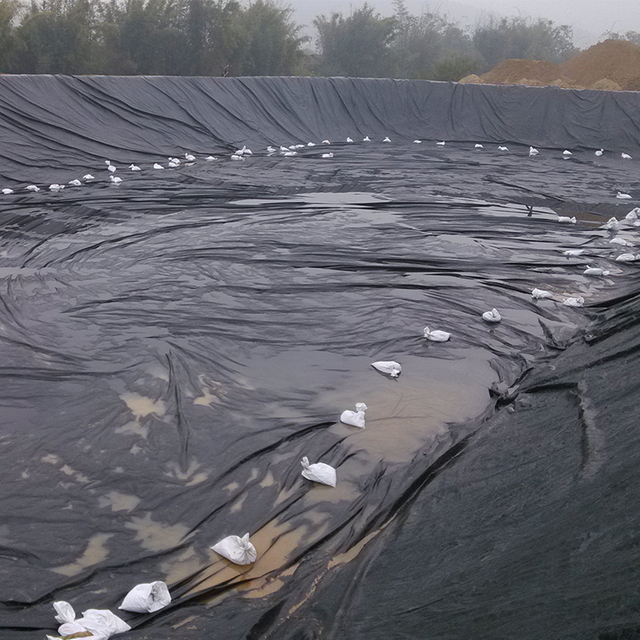 LDPE LLDPE 0.5mm 1mm 1.5mm 2mm Waterproof Geomembrane Dam Pond Liner Price HDPE Geomembrane