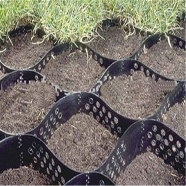 Perforated geocell reinforcement for soft soil