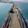 Dewatering Geotextile Tube Geobag Costal Protection Flood Control PP Woven Geotextile Tubes Geotube