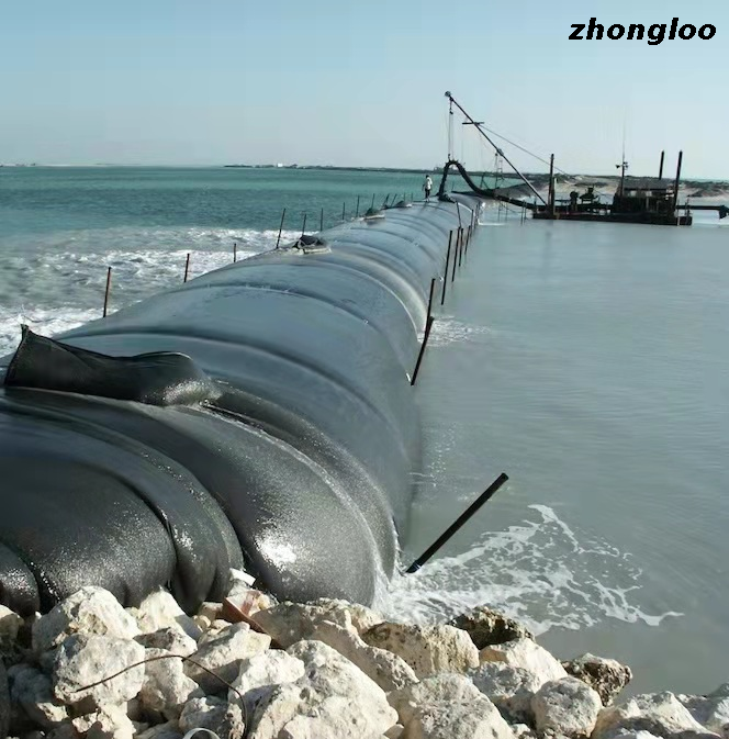 PP Geotube Marine Construction Shoreline Restored with Woven Geotextile Sludge Dewatering Geotube Geomaterial Price