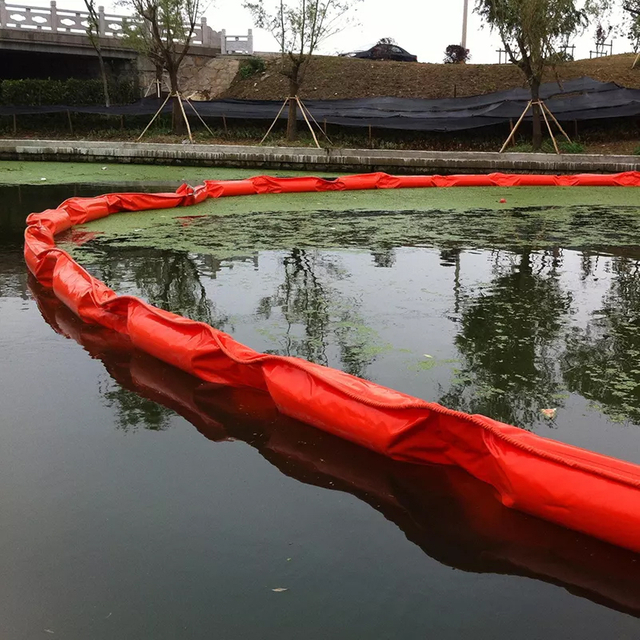 PVC Solid Float Oil Spill Containment Boom And Silt Curtain