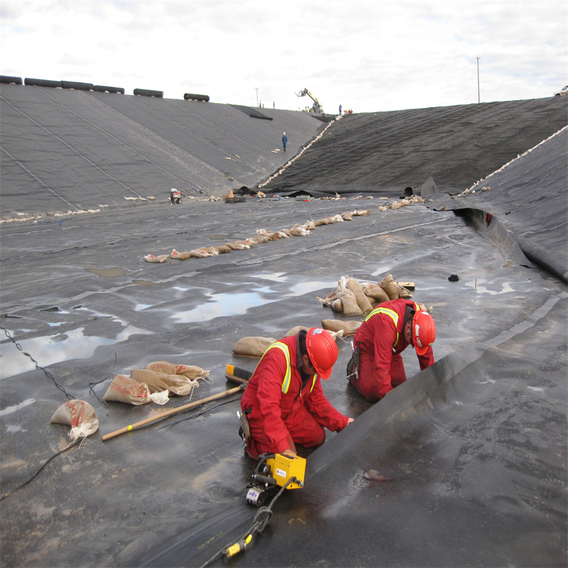 UV Stable Double-Sided Textured HDPE Geomembrane for Slope Protection And Heap Leach Pad Lining