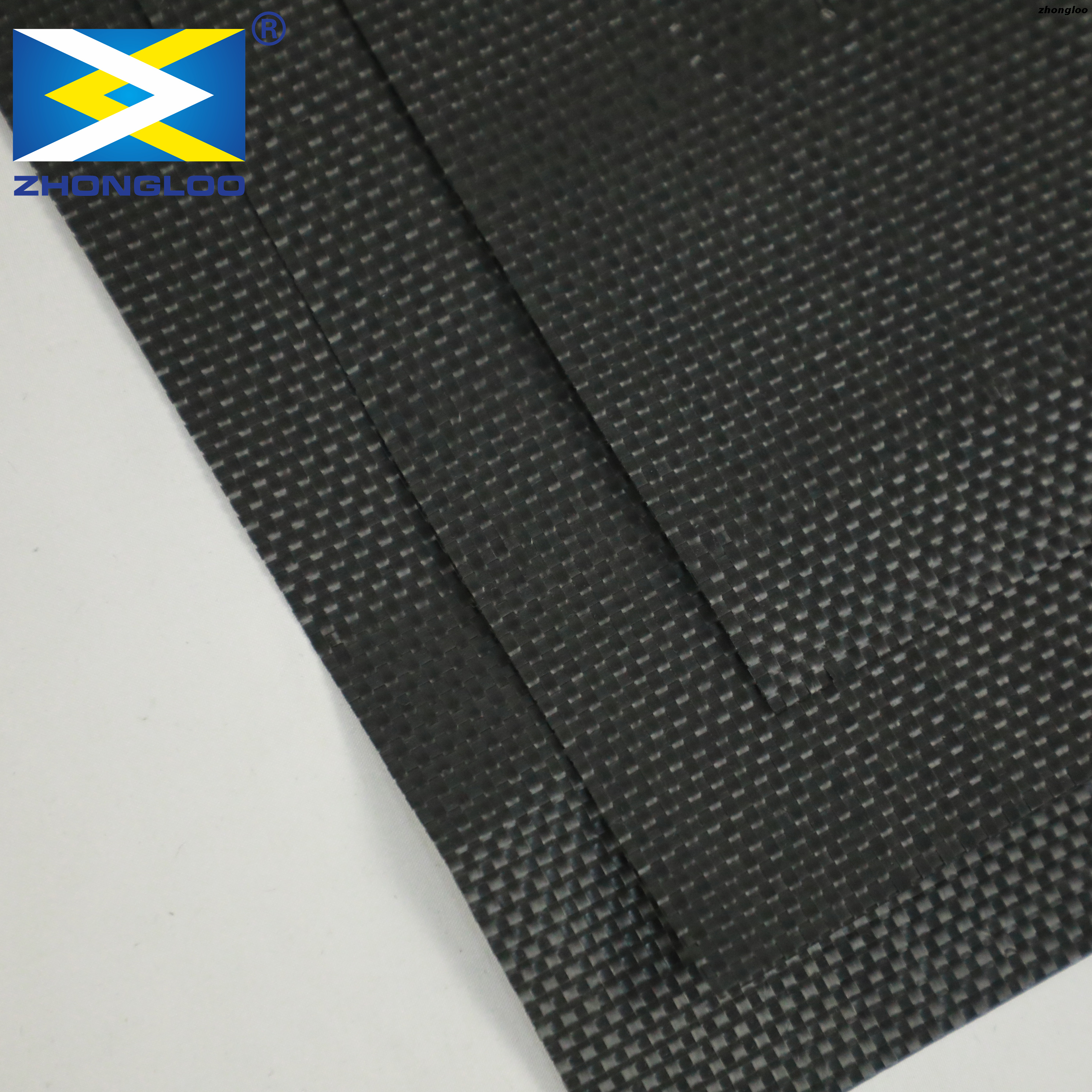 Factory Price Black 200gsm Polypropylene PP Woven Geotextile Fabric 