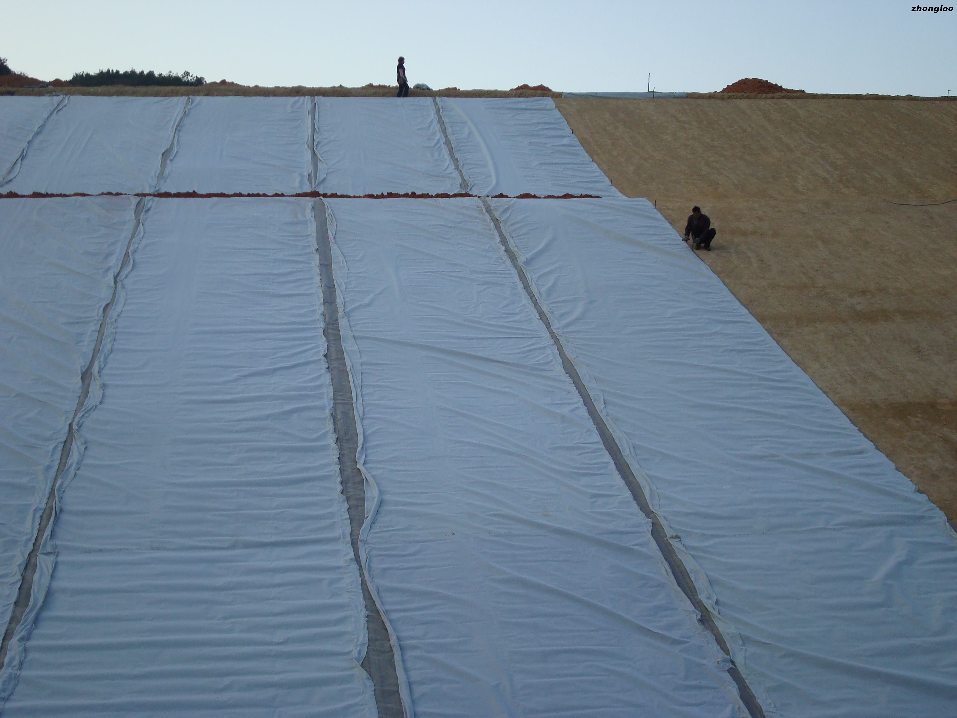 800g/m2 Waterproofing Sheet Material of Composite Geomembrane