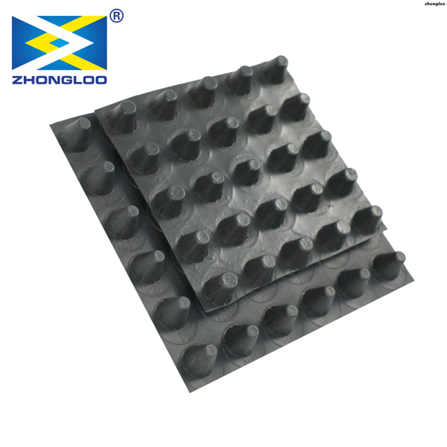 HDPE Plastic Drainage Board, Dimpled Plastic Drain Sheet