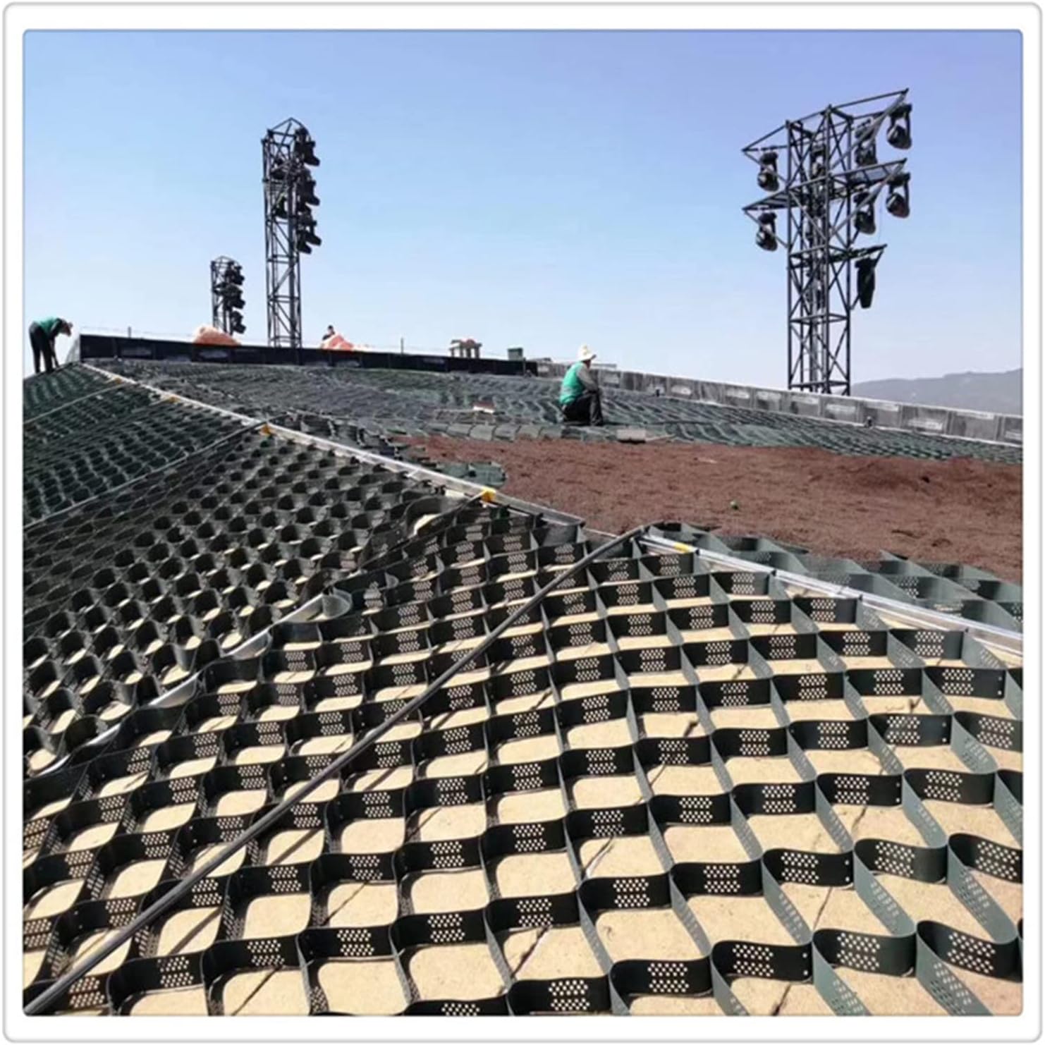 Plastic Welding System Control Project Used Envirogrid Geocell for Slope Protection