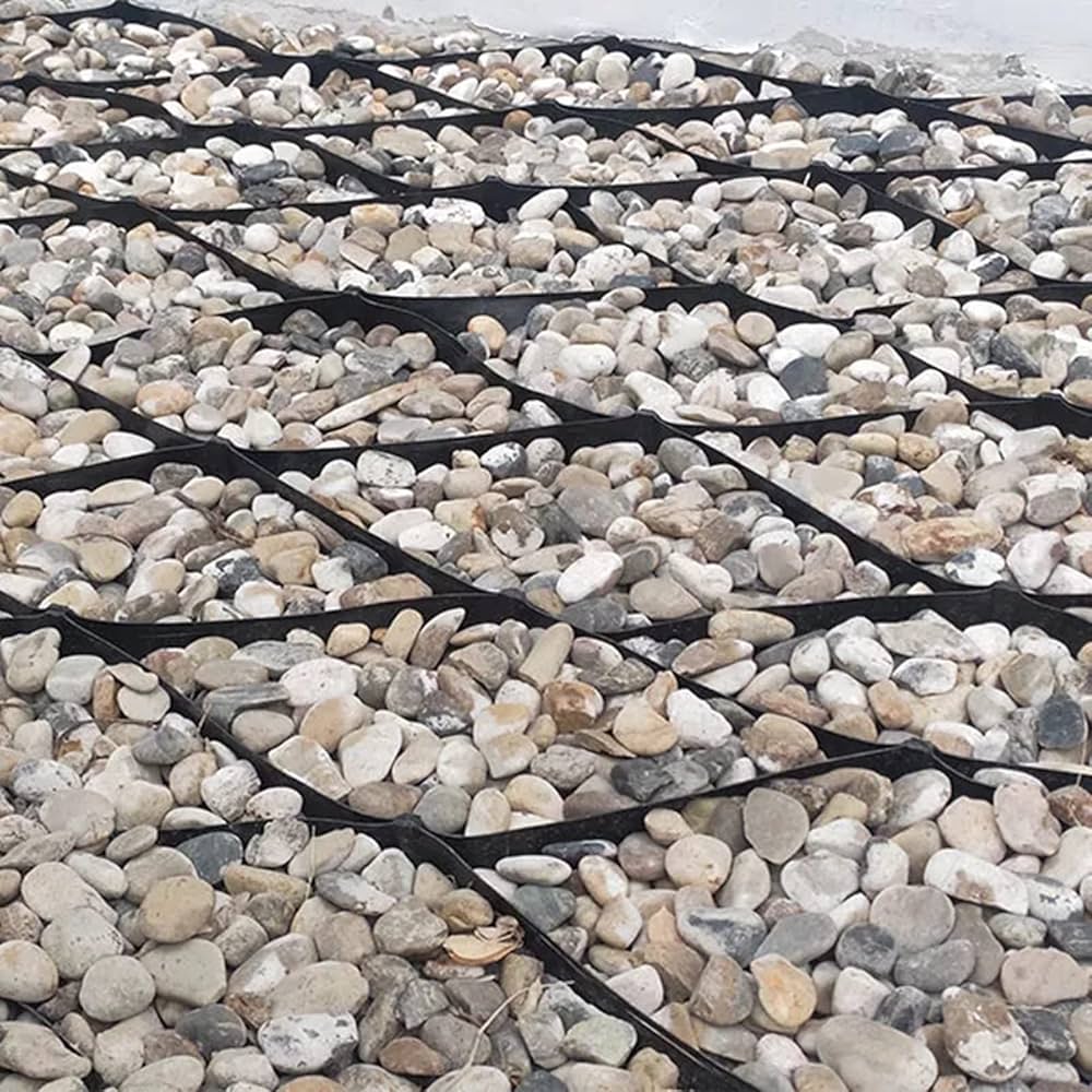 Black/Green Textured/Smooth Soil Stabilizer Ground Grid Paver Honeycomb Geomallas Paved Grid HDPE Geocell for Road