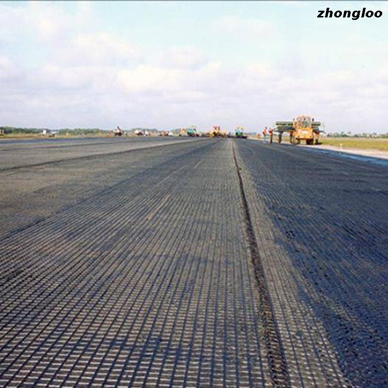 China Factory Warp Knitted Polyester Geogrid