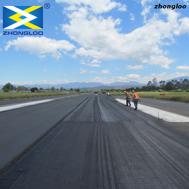  200kn Fiberglass Geogrids For Road Construction