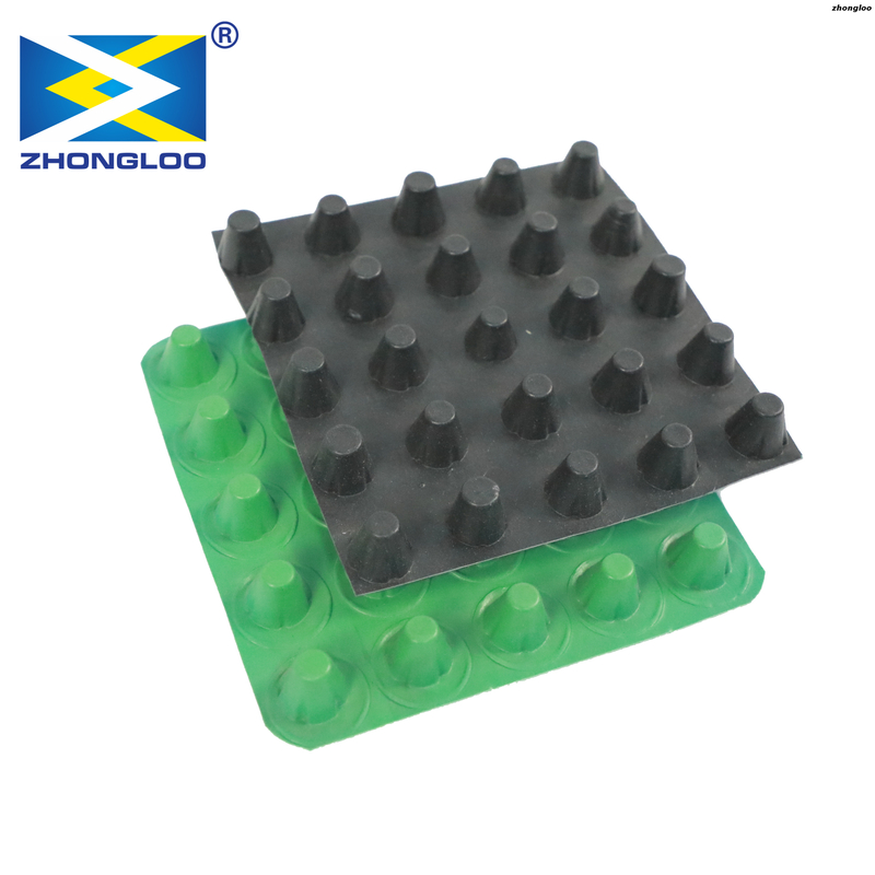 Customized 10 MM Dimpled Plastic Sheet Drain Board Plant Drainage Sheet