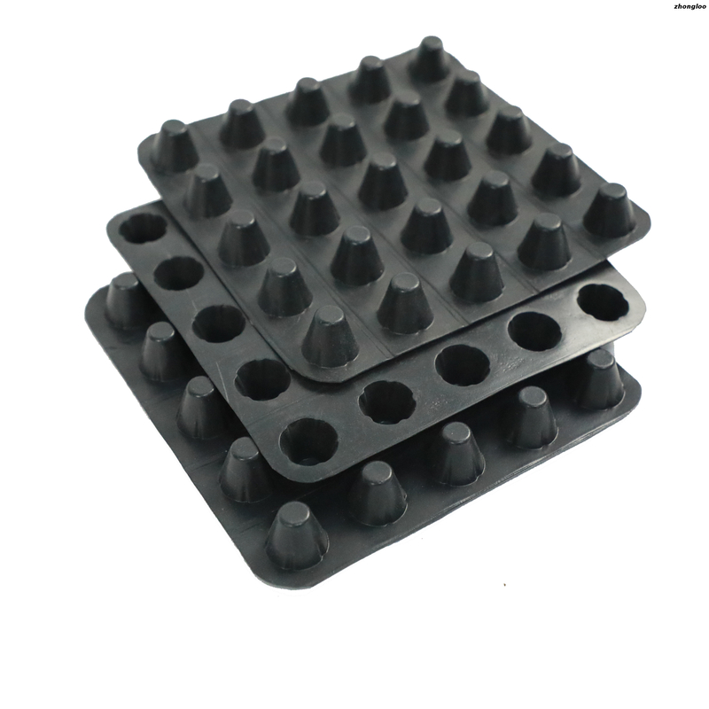 Plastic Dimpled Foundation Membrane/ Dimple Waterproof HDPE Drain Board