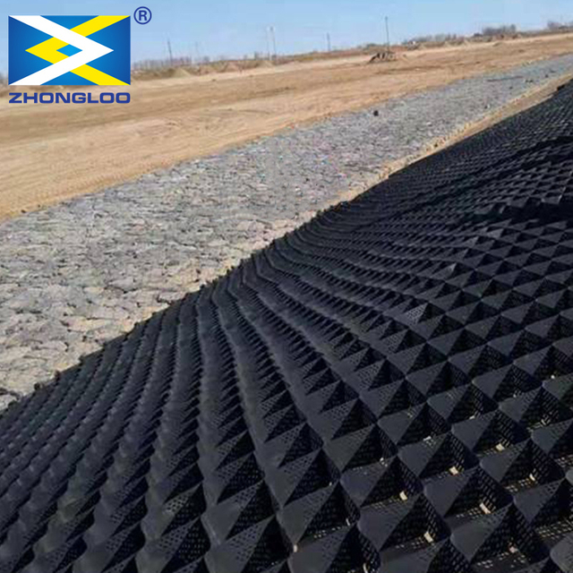 Plastic HDPE Geocell with Honeycomb Structure for Driveway, Slope, and Gravel Base Reinforcement – Multiple Height Specifications