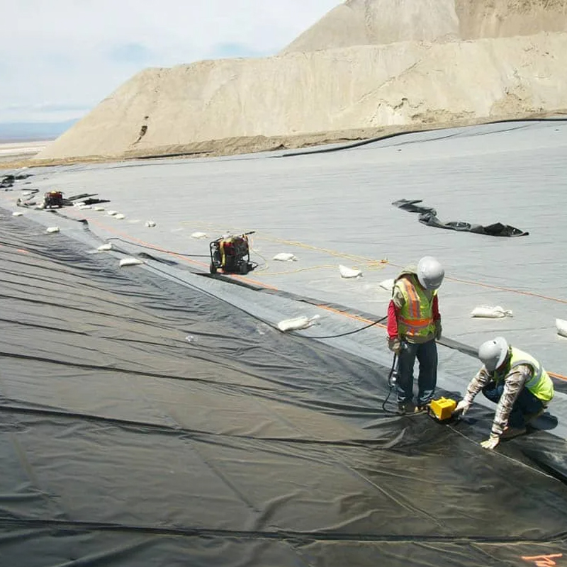 1.0mm 2mm HDPE Geomembrane Pond Liner 1.5mm hdpe landfill artificial lake liner dam liner Leak-proof geomembrane price