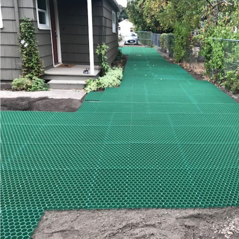 High Strength Plastic Grass Grid for Parking Lot, Driveway Ground Stabilization, and Gravel Grass Grid Landscaping Projects