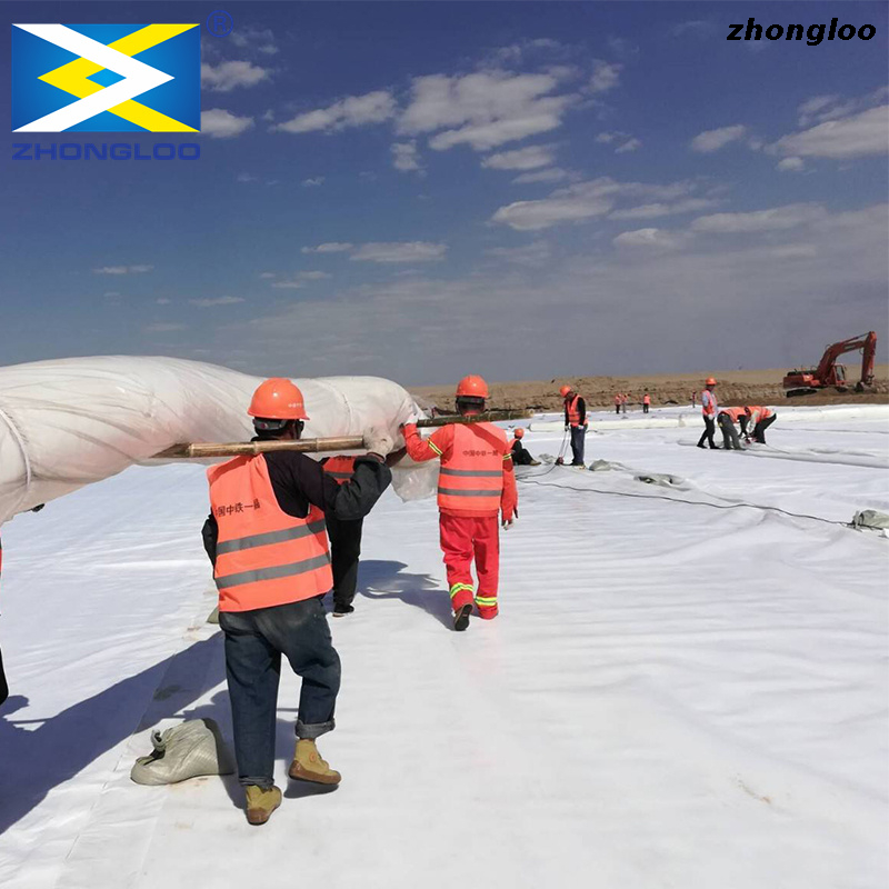 1-6m Polypropylene /Polyester Material Non Woven Needle Punched Geotextile
