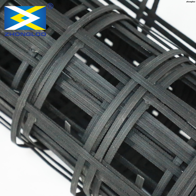 Steel-Plastic Geogrid for Retaining Wall Reinforcement