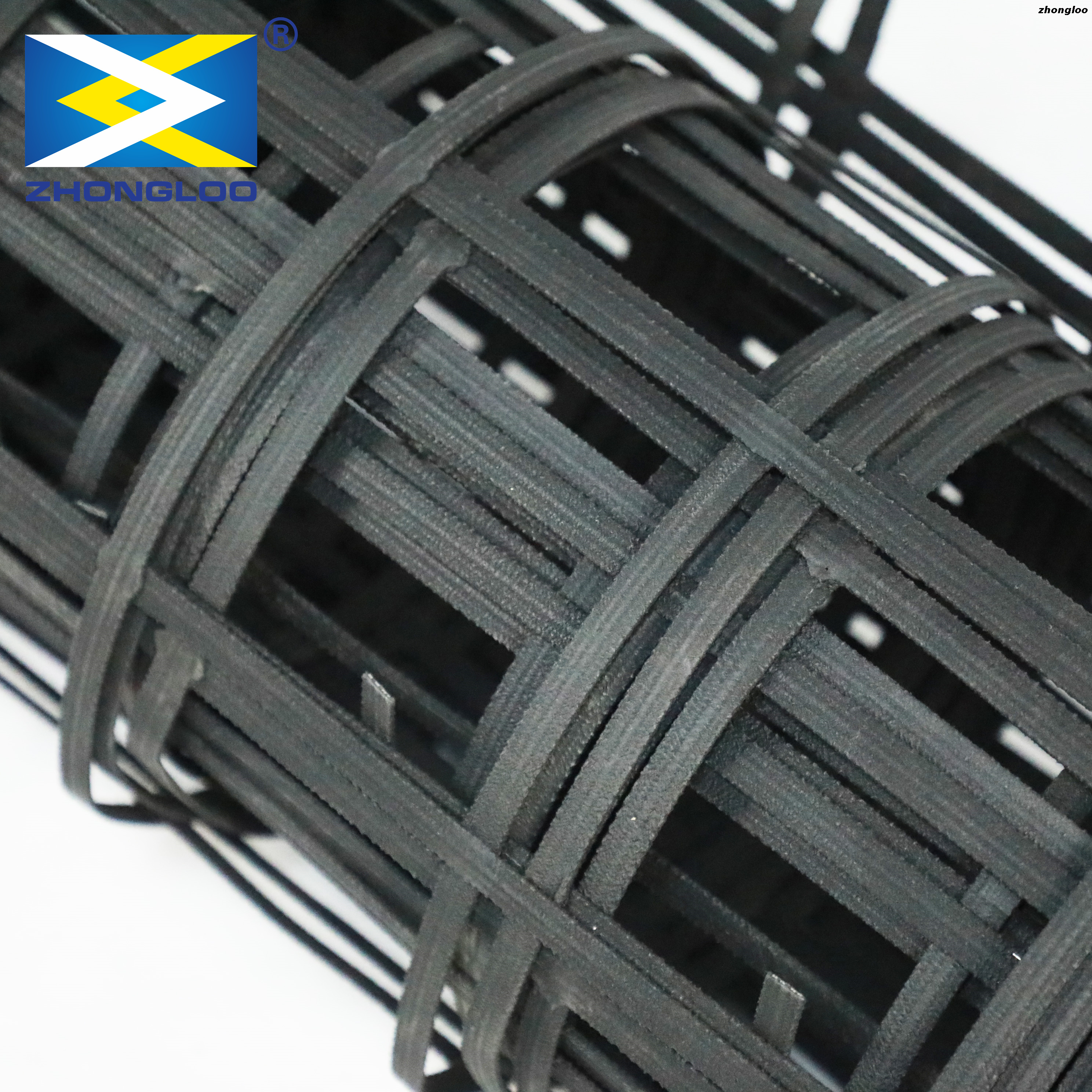 Steel Plastic Composite Geogrid For Road Construction Geogrid Prices