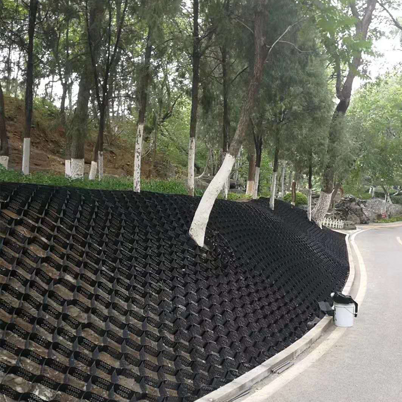 Cellular Confinement System Slope Protection Driveway HDPE Gravel Grid Geocell for Retaining Wall