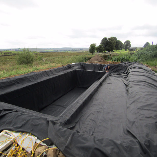 Water Production Farming Agricultural Dam Landfill Site Fish Pond HDPE Geomembrane Lined with Impermeable Plastic Film