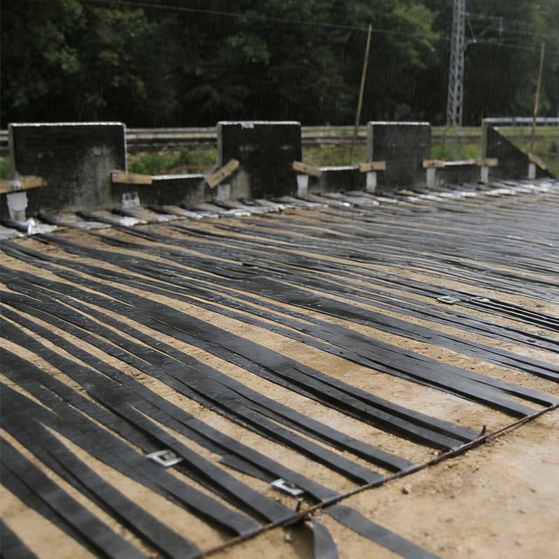 High Tenacity 50kN 70kn Polyester Geo Strip for Retaining Walls in Civil Engineering Road Bridge Projects