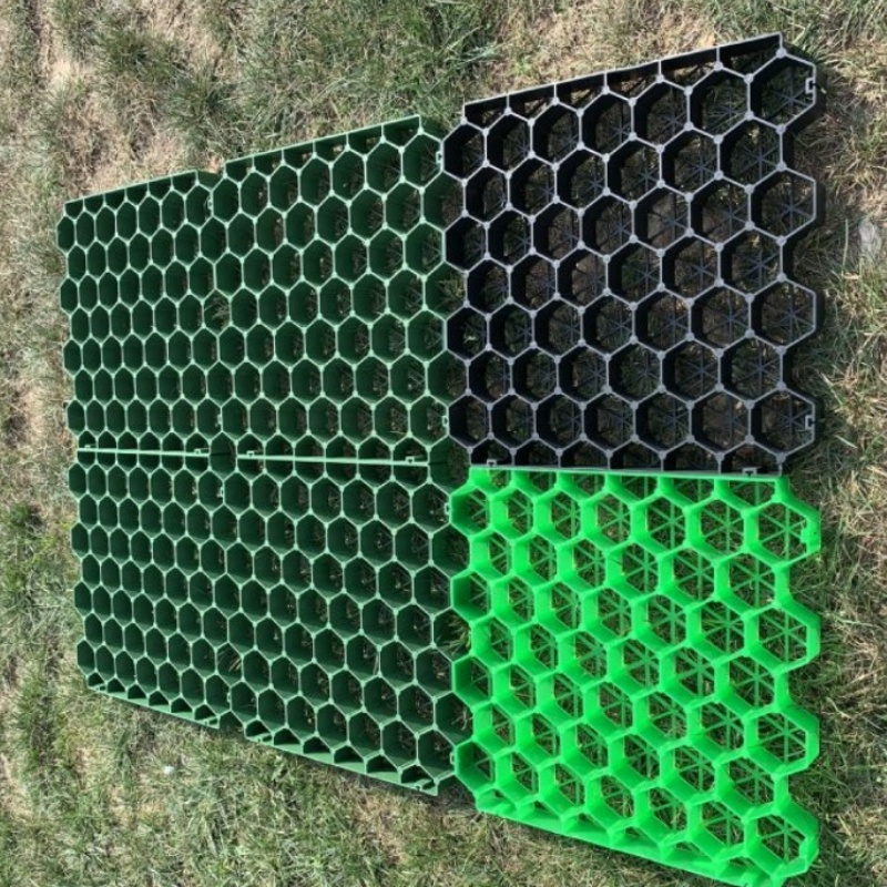 HDPE Plastic Honeycomb Grass Paver Grid Slope Protection Parking Lot Road Soil Stabilizer Height 38mm 48mm Driveway Gravel Grid