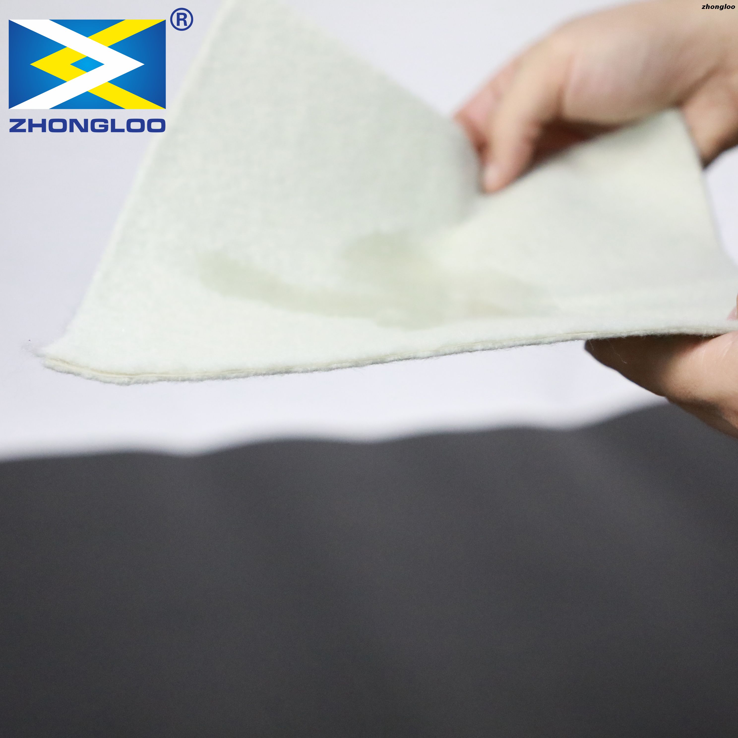 800g/m2 Waterproofing Sheet Material of Composite Geomembrane Geotextile 