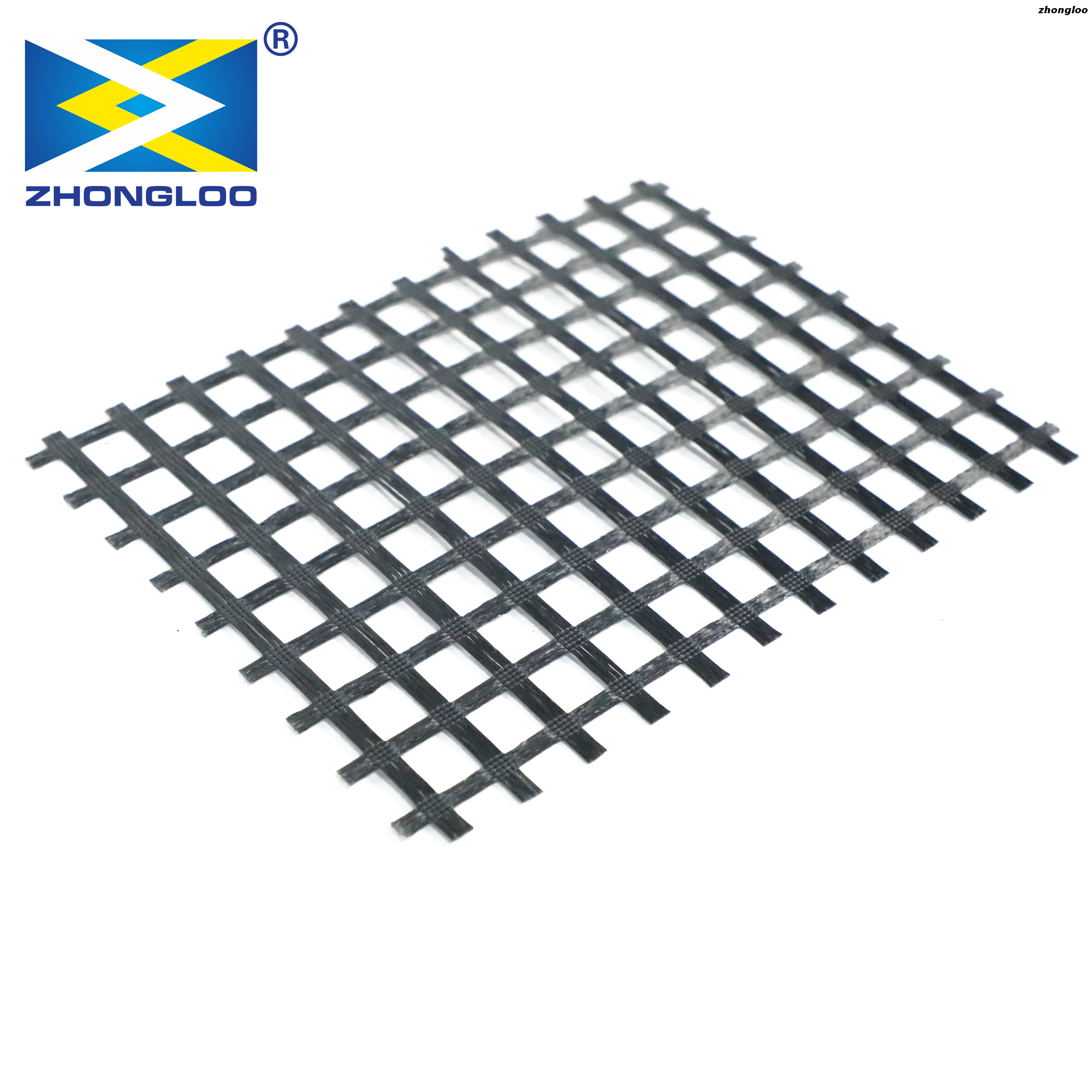 100kn 150kn 200kn Fiberglass Geogrids For Road Construction Geogrid 