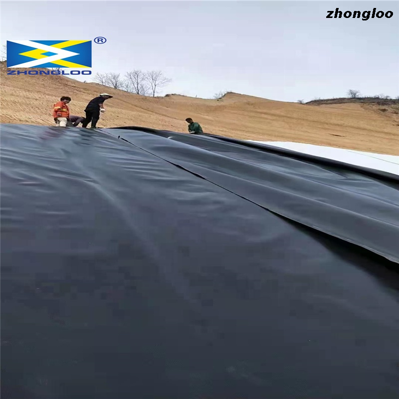 Black Waterproof Plastic Pond Liner Preformed Fish Shrimp Farm Pond Liner 0.5mm HDPE Geomembrane for Aquaculture