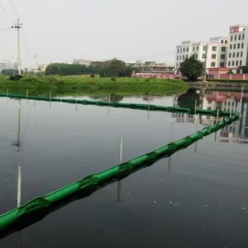 Floating Containment Boom Permeable Aquatic Silt Curtain for Aquatic Environments Eco Friendly Oil Spilling Boom Turbidity Curtain