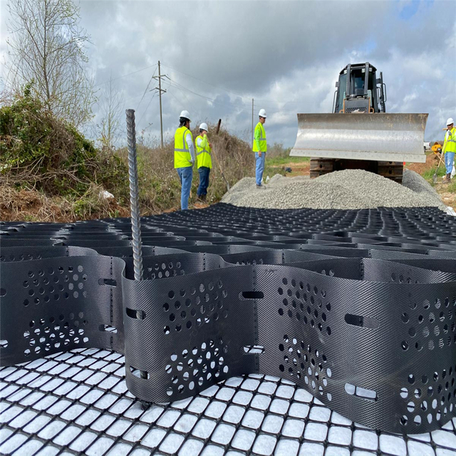 Free Sample Plastic Driveway Gravel Grid Geocells for Soil Stabilization Geocell Retaining Walls