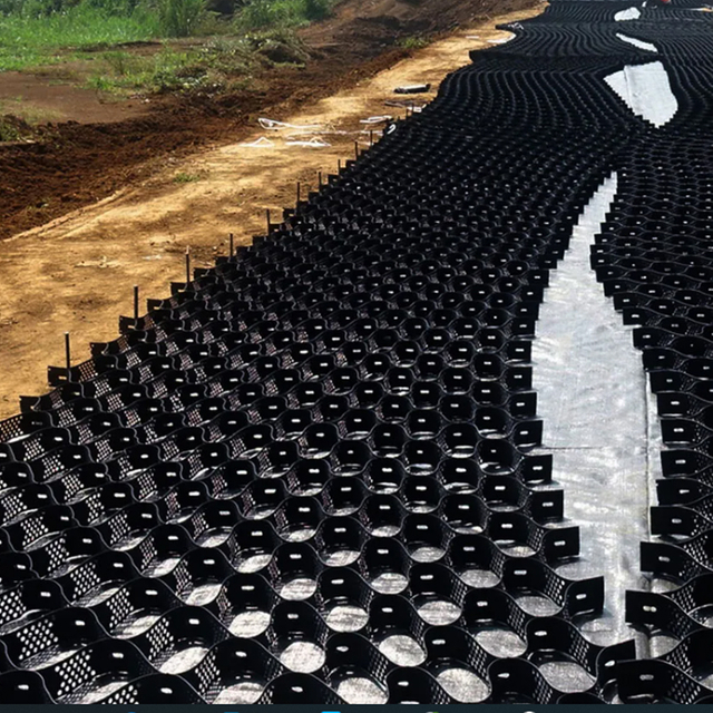 Plastic HDPE Geocell Grid for Driveway Gravel Stabilization, Roadbed Reinforcement, and Slope Protection