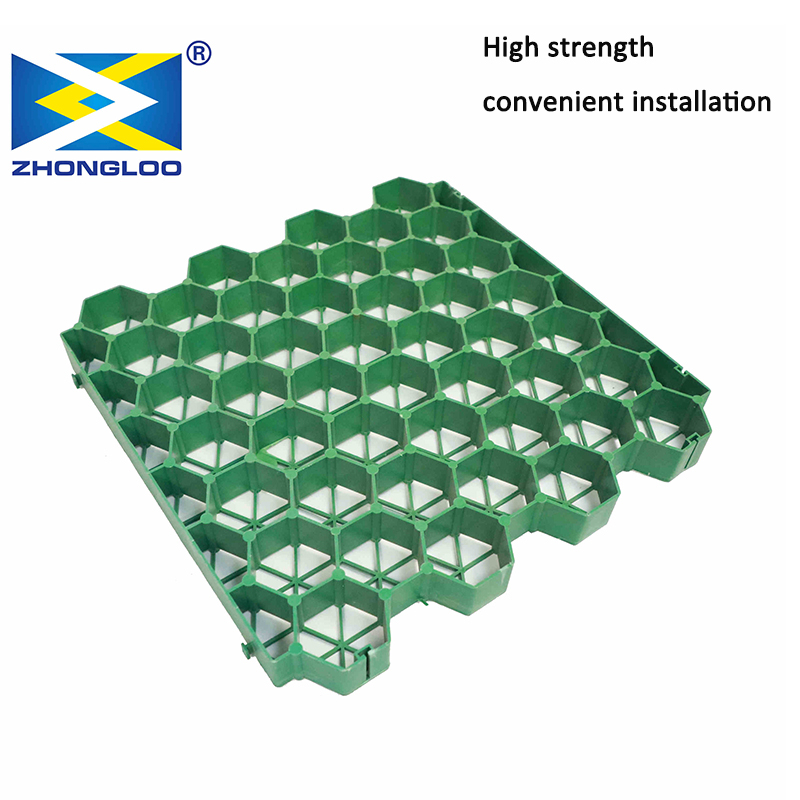 500*500*50mm HDPE Grass Grids Pavers Plastic Gravel Grid for Parking Lot Grass Reinforcing