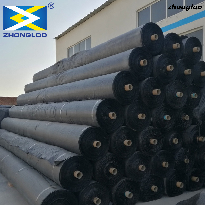 Factory Price Black 200gsm Polypropylene PP Woven Geotextile Fabric 