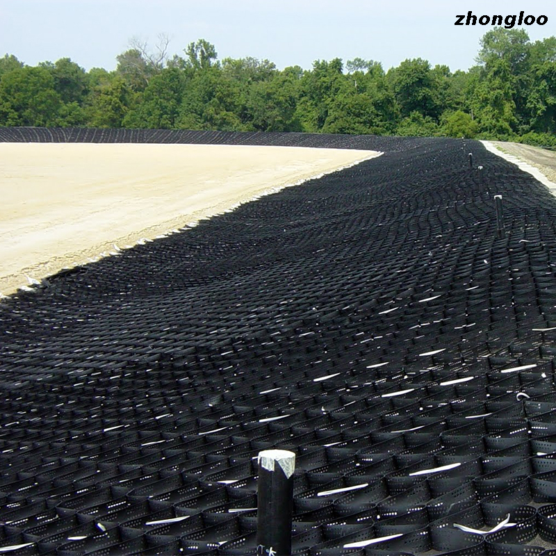 ASTM Standard HDPE Geocell Plastic Geo Cell Road Grid Gravel Honeycomb Gravel Driveway Price Geocell Ground Grid Paver