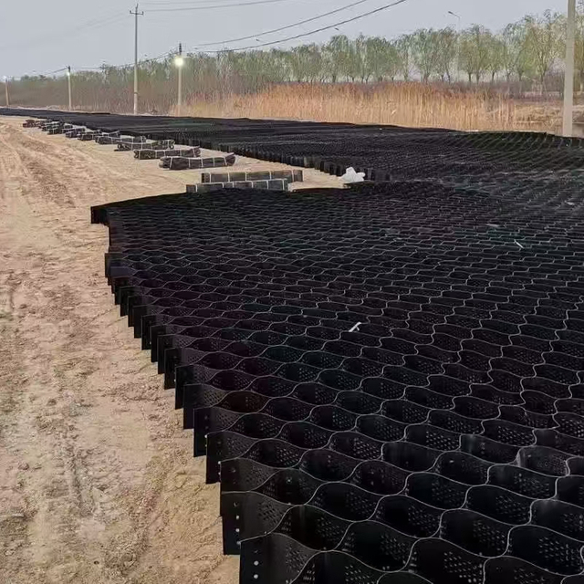 HDPE Material Geocell Gravel Stabilizer Geo Cell Grid for Road Reinforcement Slope Protection