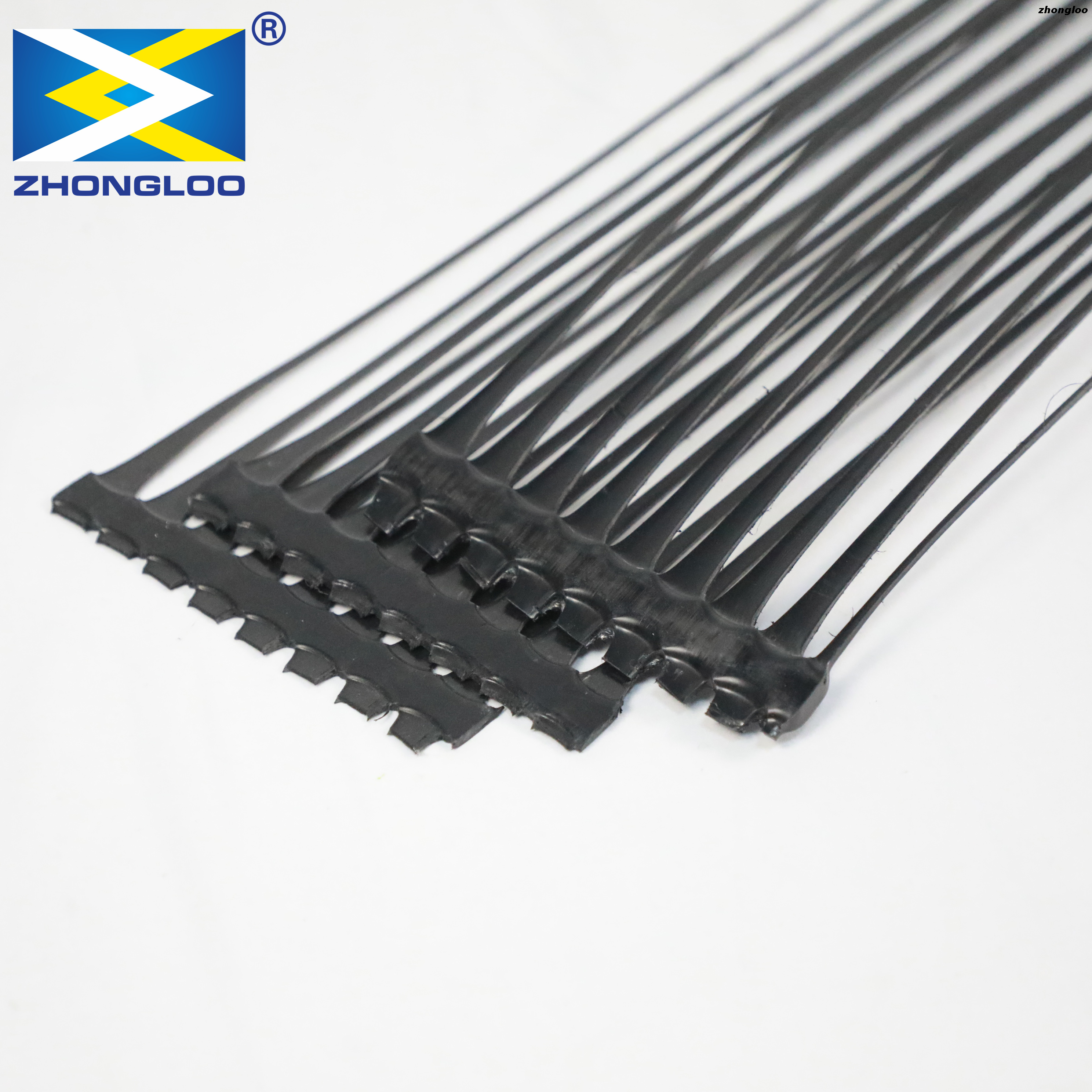 PP/PE Unidirectional Plastic Geogrid Is Used for Retaining Wall Road Pavement Earthwork Reinforcement