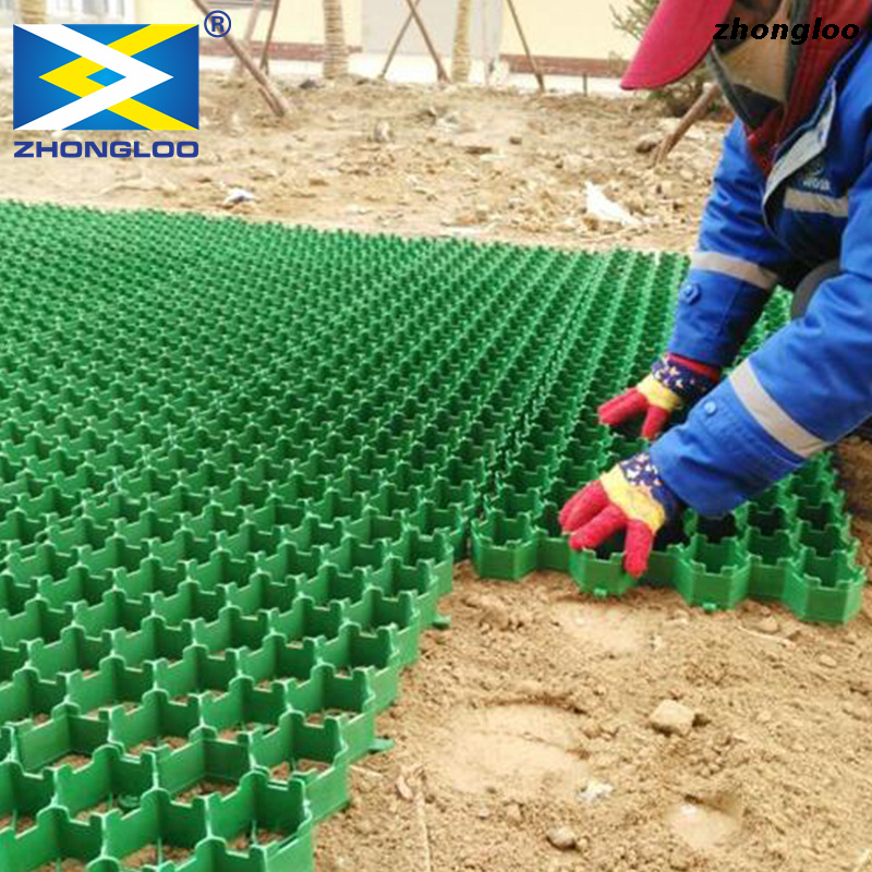 High Quality Factory Price Plastic HDPE Parking Honeycomb Gravel Grass Paver Grid for Parking Lot Garden