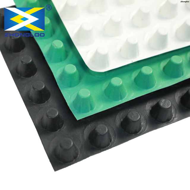 Hdpe Plastic Dimpled Drain Board Dimple Drainage Sheet