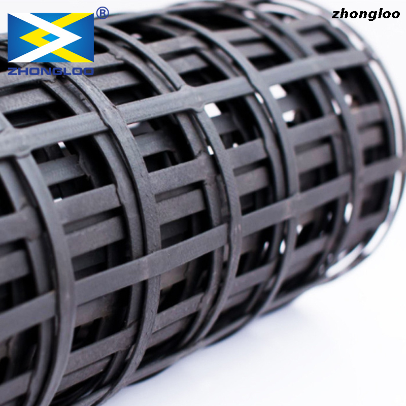 High Strength Steel Plastic Geogrids Lined with Steel Wire for Railway Use, Road Bridge Use, Wharf Use