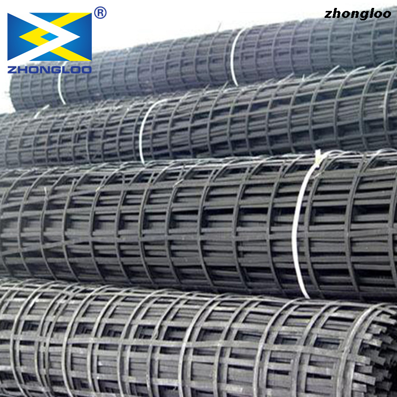 Steel Plastic Composite Geogrid Driveway Geogrid For Road Construction Geogrid 