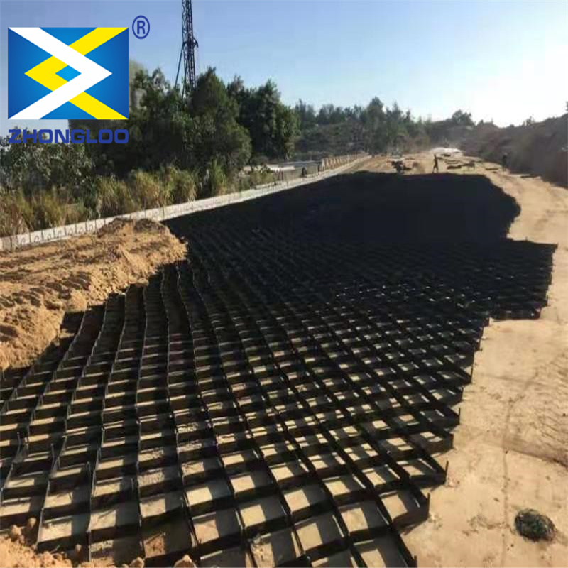 Honeycomb System 3D Model Design Geocell Gravel Grid HDPE for Slope Protection Road Driveway Retaining Wall