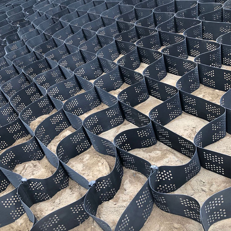 HDPE Geocell Ground Stabilizer – Honeycomb Plastic Grid for Roads, Slopes, And Driveways