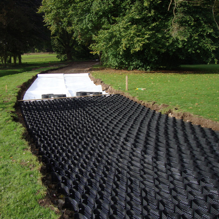 Factory Direct Sales 50-300mm Hdpe Honeycomb Geocell For Slope Protection Strengthen Road Grass Grid Pavers