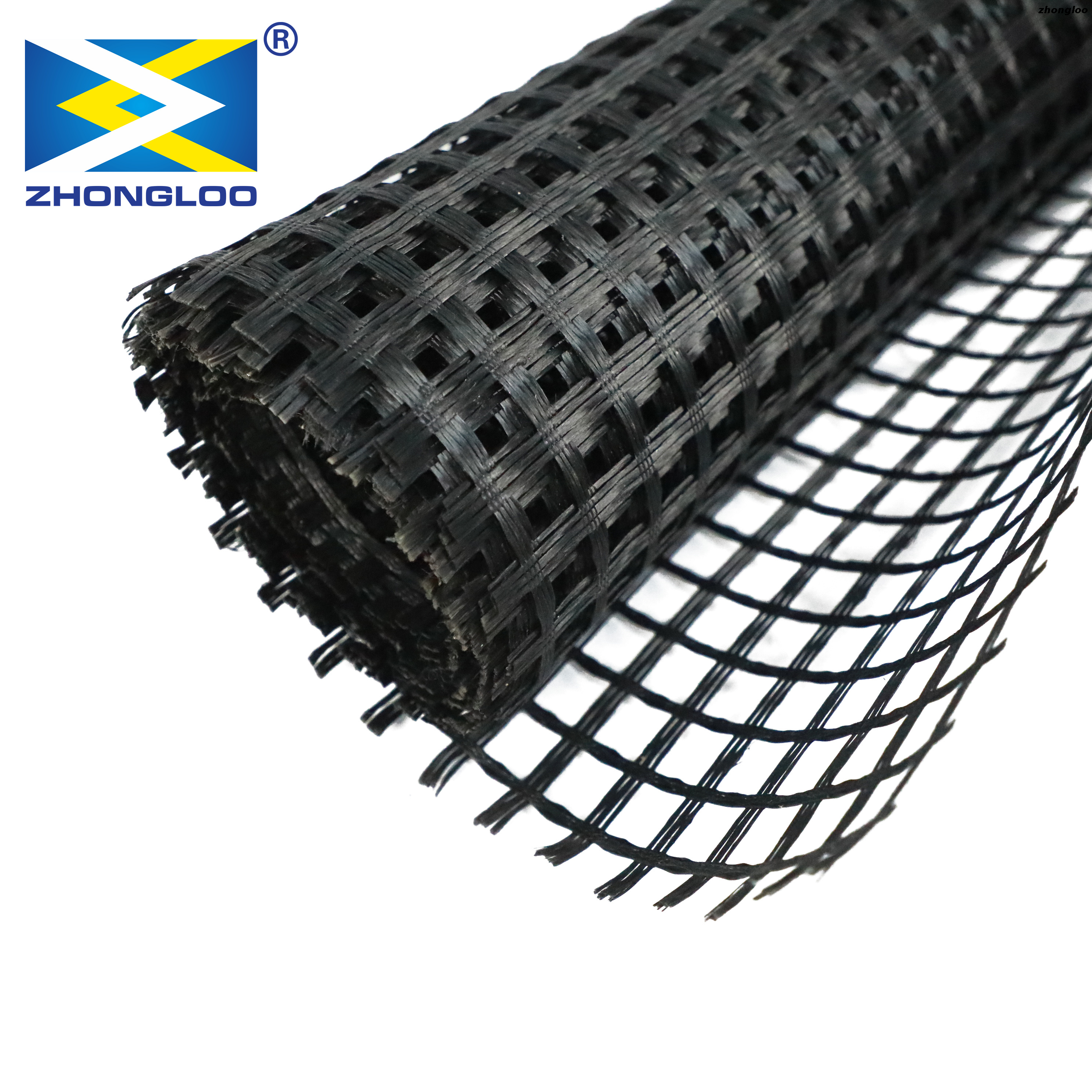 Geogrid Soil Reinforcement Fiberglass Uniaxial Geogrid for Retaining Wall