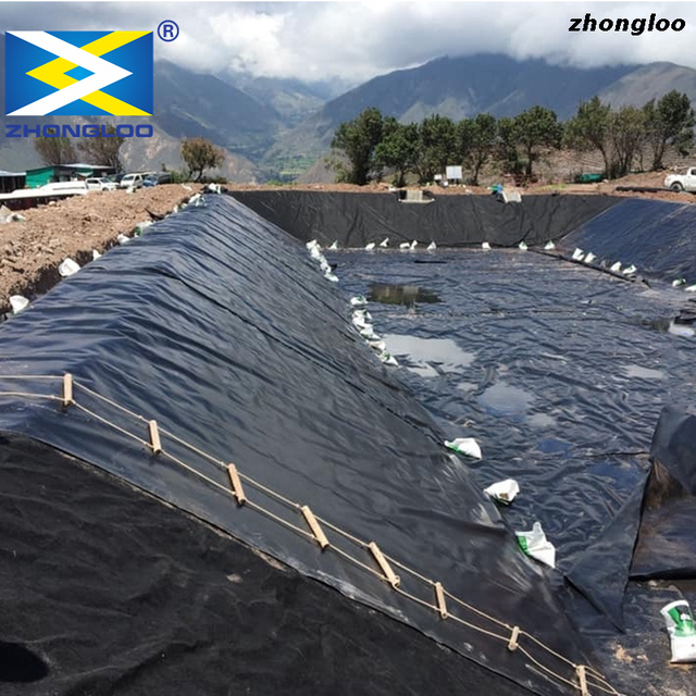 Aquaculture Fish Farm Pond Liners 0.5mm Waterproof Plastic Geo Membrane HDPE Geomembrane Liners for Fish Pond And Fish Tank