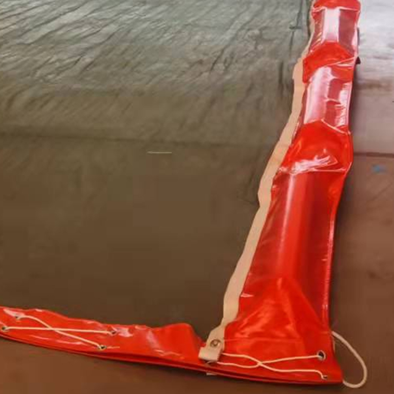 PVC Solid Float Oil Spill Containment Boom And Silt Curtain
