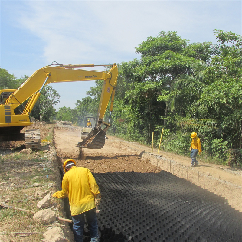 Plastic Gravel Stabilizer Geocells Prices Geocell Gravell Grid Hdpe Geocell For Steep Slopes Retaining Wall Landfill