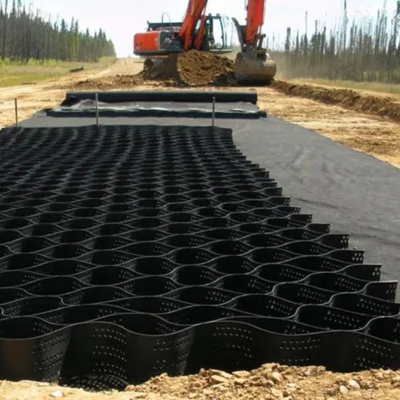 Road Construction Honeycomb Gravel Stabilizer HDPE Geocells for Gravel Driveway Road