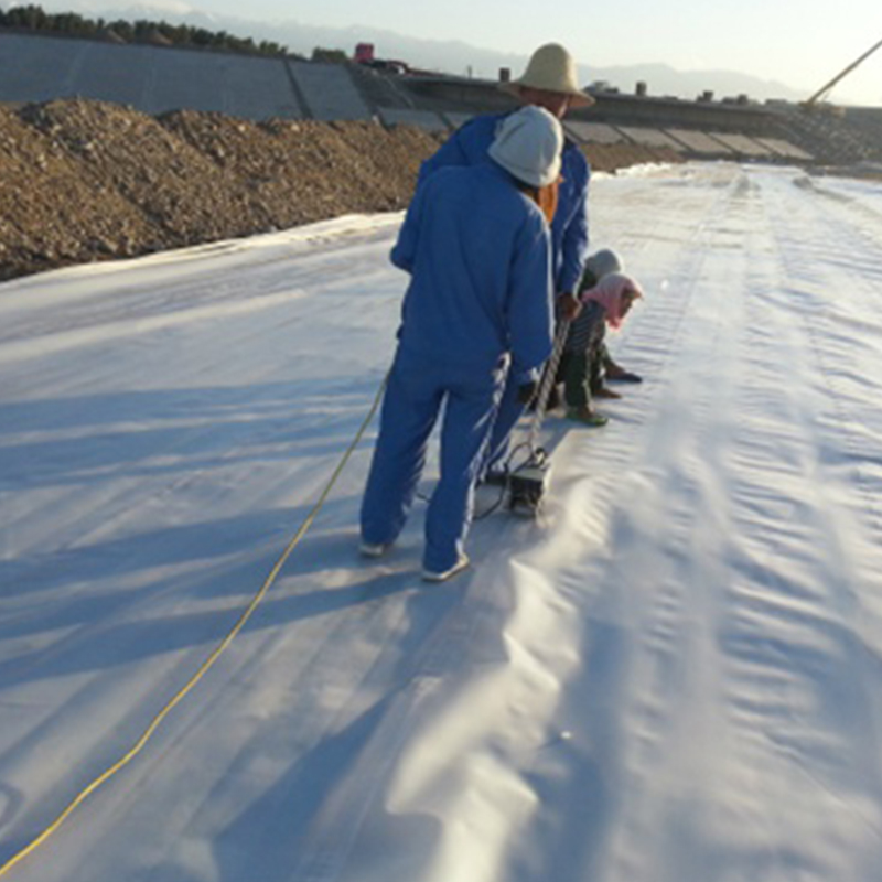 PET HDPE White Black Flexible Antiseepage Composite Geomembrane with Geotextile