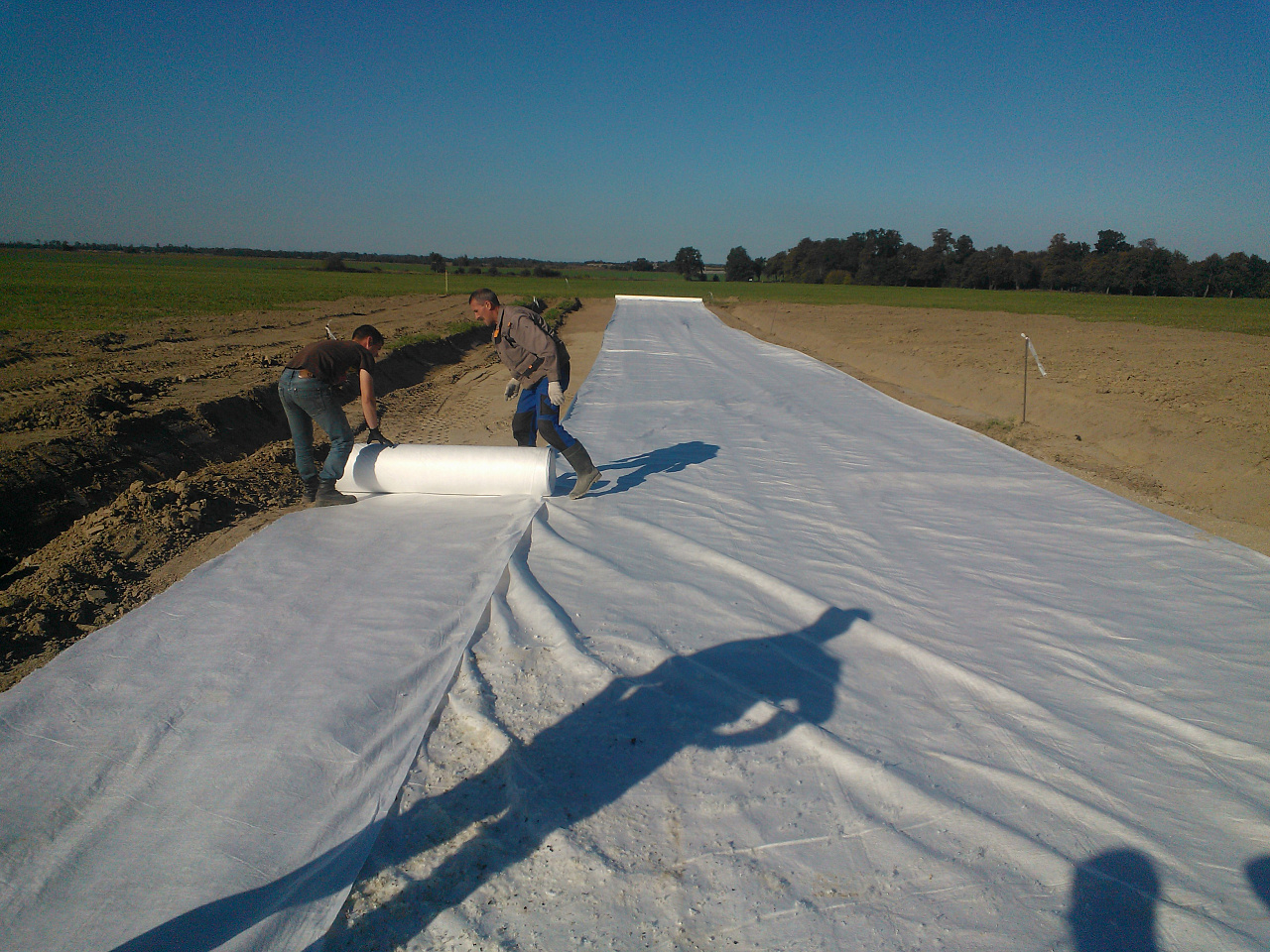 High Strength Durable Soil Reinforcement Material for Slope Protection and Erosion Control Woven Geotextile Fabric